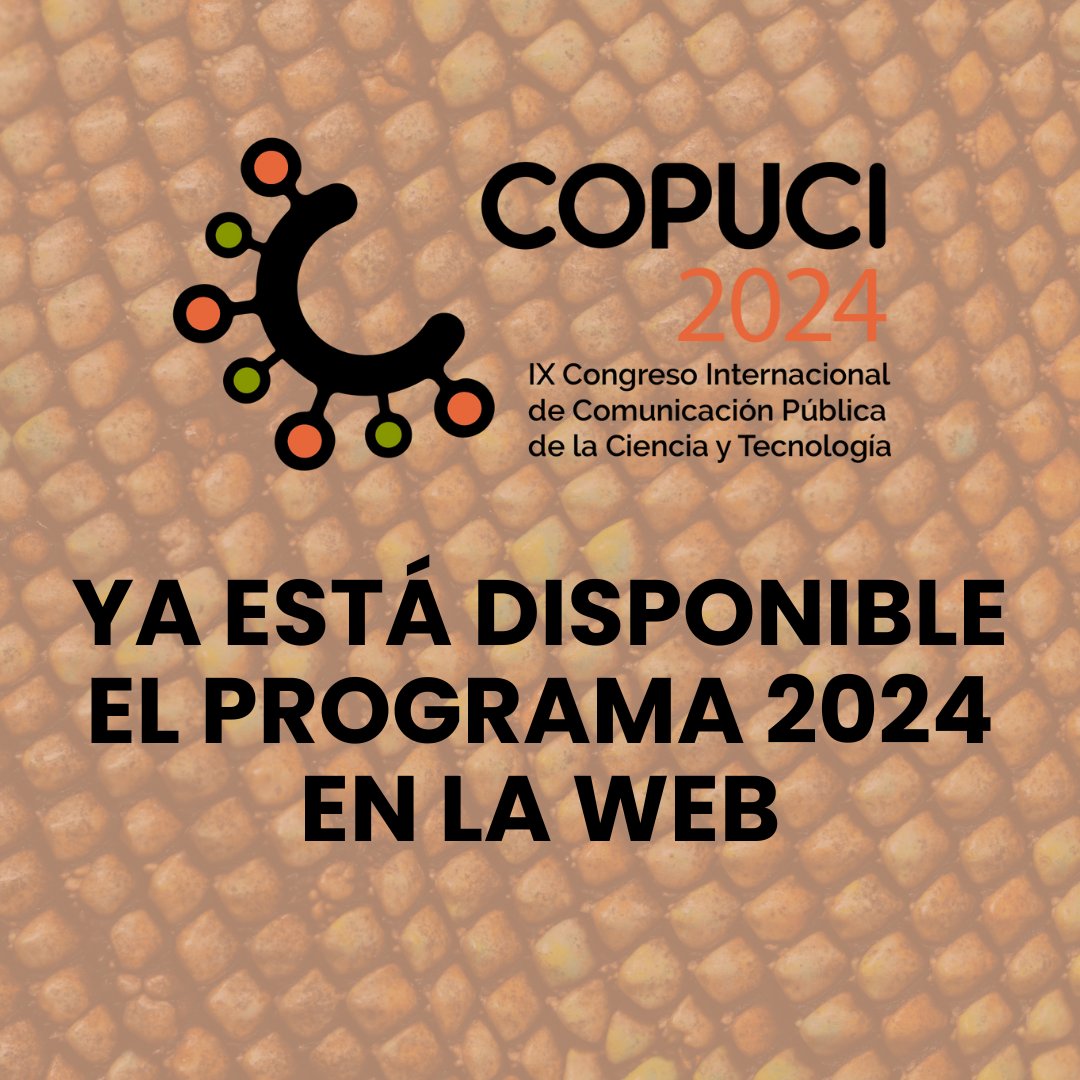📣 Ya se encuentra disponible el programa del COPUCI 2024 en nuestra web: copuci.wordpress.com

🔺 Durante el 2, 3 y 4 de octubre de 2024 se llevará a cabo la IX edición del COPUCI

🔸¡Qué bueno volver a encontrarnos! ¡Salud!