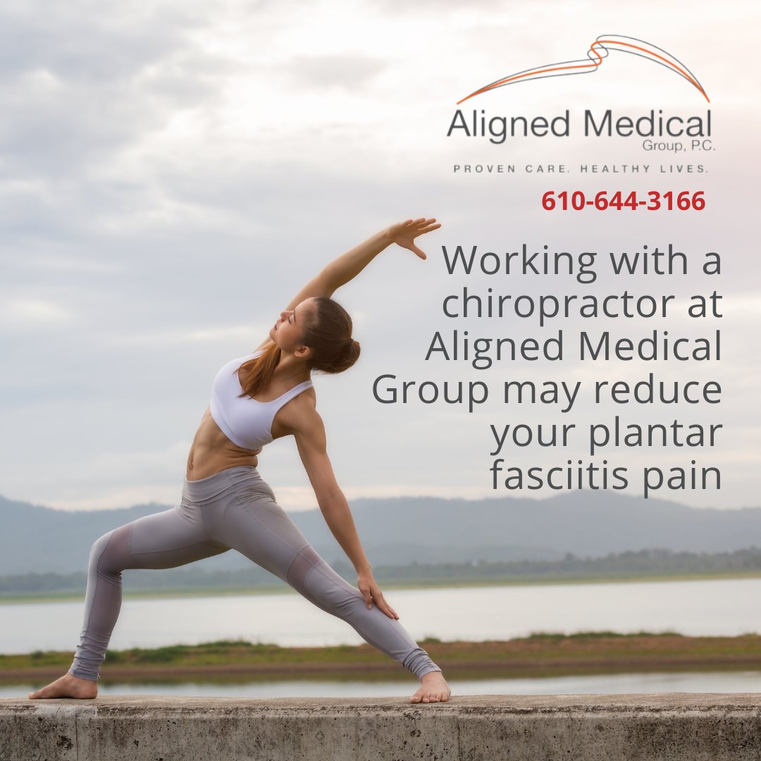 Aligned_Medical's tweet image. Working with a chiropractor at Aligned Medical Group may reduce your plantar fasciitis pain. We offer many #PainSolution techniques including #ChiropracticCare, #MassageTherapy, and more! If you've been struggling to find #PlantarFasciitis relief, make an appointment today!