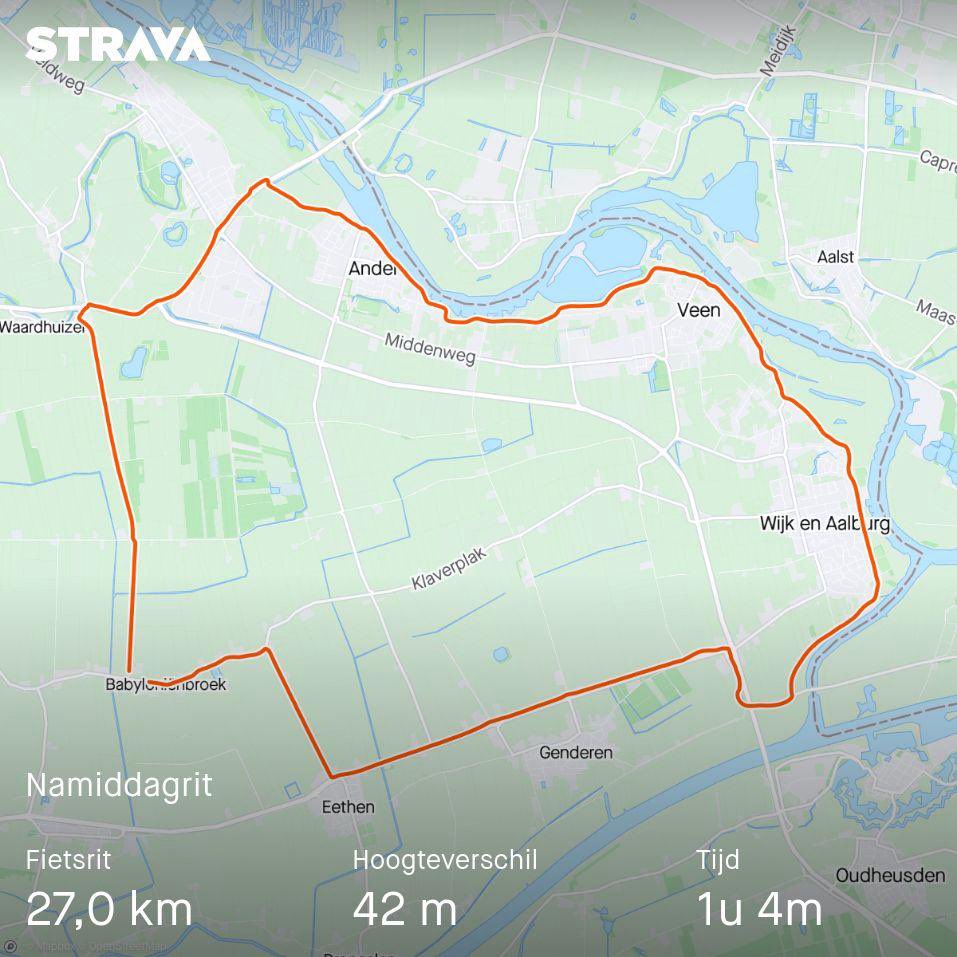 Bekijk mijn fietsrit op Strava.
strava.app.link/Q4JJ1xV0XMbj