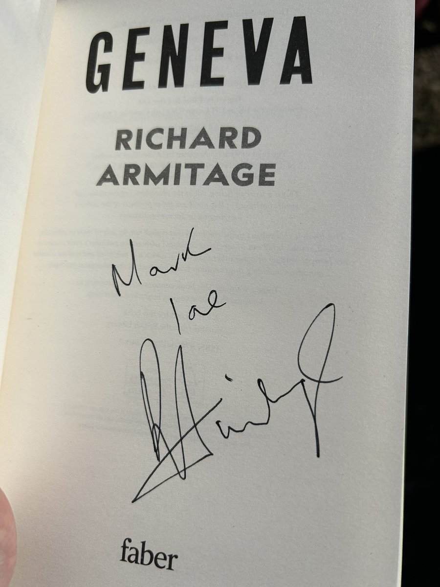 Mark Johnson (@leicestermark) on Twitter photo A delight to meet <a href="/RCArmitage/">Richard Armitage</a> and grab a copy of his novel Geneva at <a href="/kibworthbooks/">Kibworth Books</a> this afternoon. A brilliantly run independent bookshop. Can’t wait to read this. A delight to meet <a href="/RCArmitage/">Richard Armitage</a> and grab a copy of his novel Geneva at <a href="/kibworthbooks/">Kibworth Books</a> this afternoon. A brilliantly run independent bookshop. Can’t wait to read this.