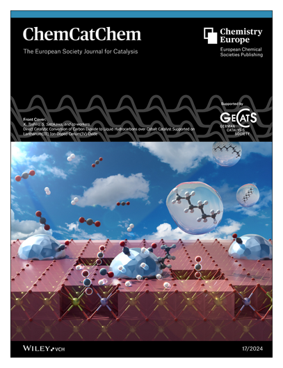 ChemCatChem's tweet photo. #OnTheCover Direct Catalytic Conversion of #CarbonDioxide to Liquid Hydrocarbons over Cobalt Catalyst Supported on Lanthanum(III) Ion-Doped Cerium(IV) Oxide (Shigeo Satokawa and co-workers) https://t.co/Jb43MjWtQy https://t.co/WRZjiQUnYQ https://t.co/dDLt00dGHb