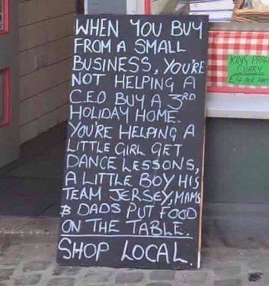AtlanticBeef's tweet image. SHOP LOCAL. EAT LOCAL. SPEND LOCAL. ENJOY LOCAL.

Support the local businesses who support the area where you live, work and play.

We all benefit. Pass it on.

#ShopLocal #EatLocal #SpendLocal #EnjoyLocal