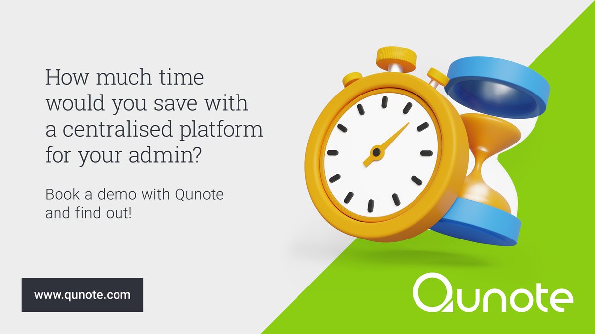 💡How much time would you save with a centralised platform for your admin? Book a demo with Qunote and find out! 🚀 #AdminRelief #Qunote