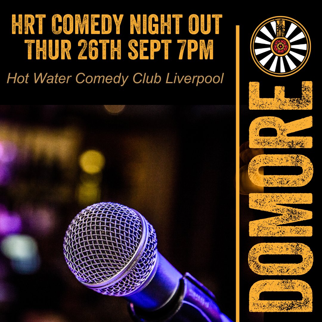 Come and have a Laugh 😂 with Heswall Round Table at our next social at Hot Water Comedy Club - 26th September