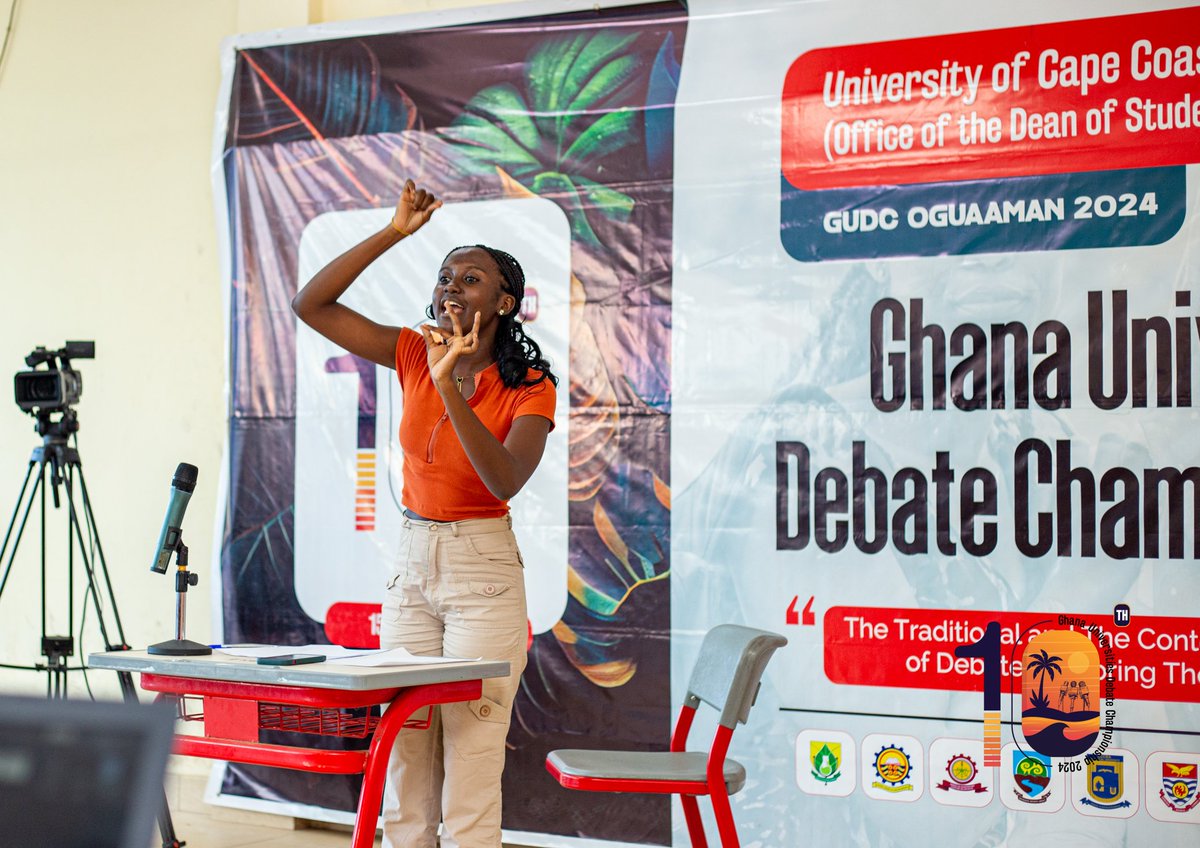 uccds's tweet photo. Ongoing Rounds at the Ghana Universities Debate Championship 2024.
Who wins GUDC 2024?
#oguaaman'24. #GUDC@10 https://t.co/8aYNqjBrQN