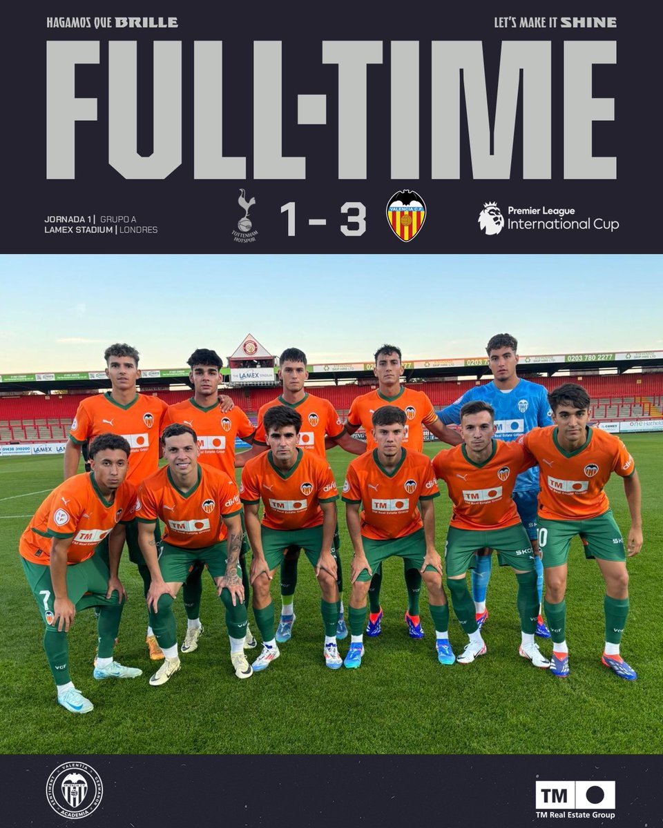 🔚 FINAL 

✅ Gran victoria del #VCFMestalla que se impuso con autoridad al <a href="/Spurs_Academy/">Tottenham Hotspur Academy</a> en el estreno de la #PLInternationalCup 

⚽️ <a href="/Alemapedro/">Pedro alemañ</a>, Daniel Paulino, <a href="/alexgurendal/">Alexander Gurendal</a> 

#TottenhamVCFMestalla ⚪️🔵🦇

🔜 🆚 <a href="/NFFC/">Nottingham Forest</a> (Nottingham Forest)
🗓️ 15.10 | 🕗 20:00 h