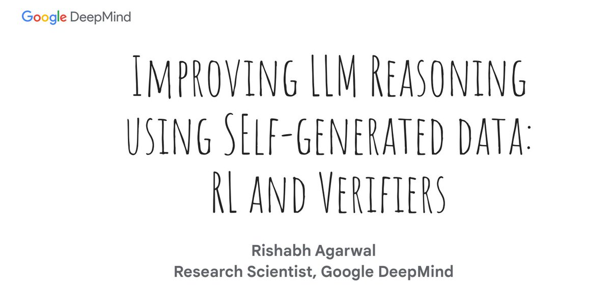 Rishabh Agarwal (@agarwl_) on Twitter photo I gave my first guest lecture today in a grad course on LLMs as an (soon-to-be) adjunct prof at McGill. Putting the slides here, maybe useful to some folks ;)
drive.google.com/file/d/1komQ7s… I gave my first guest lecture today in a grad course on LLMs as an (soon-to-be) adjunct prof at McGill. Putting the slides here, maybe useful to some folks ;)
drive.google.com/file/d/1komQ7s…