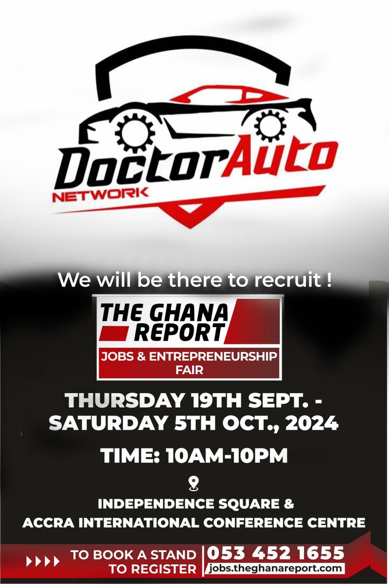 Ready to network with Ghana’s top employers? The Ghana Job Fair is the place to be! #GhanaJobsFair #YouthEntrepreneurship2024