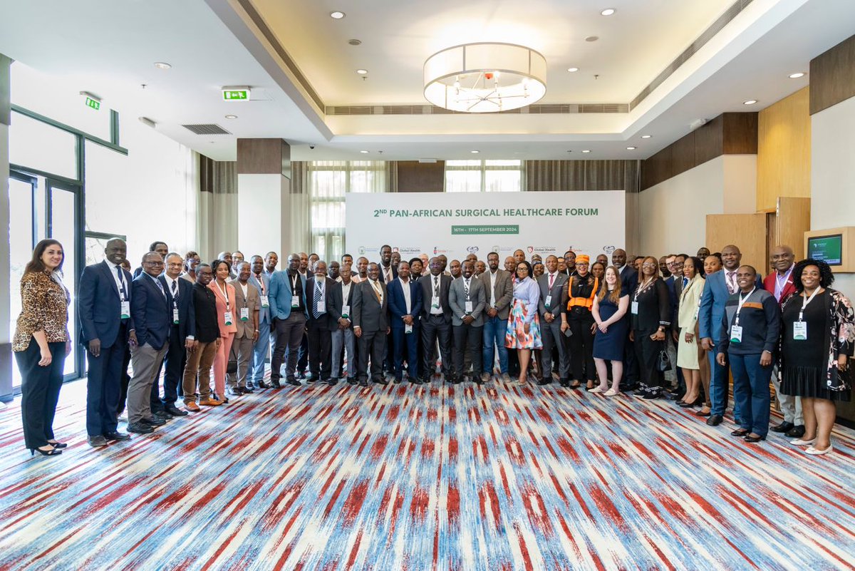 After two days of intense deliberation, delegates from 40 African countries, including ministers of health, concluded the 2nd #PASHeF meeting today, successfully signing 15 key resolutions establishing a roadmap and governance for equitable surgical care in Africa #PASHeF2024