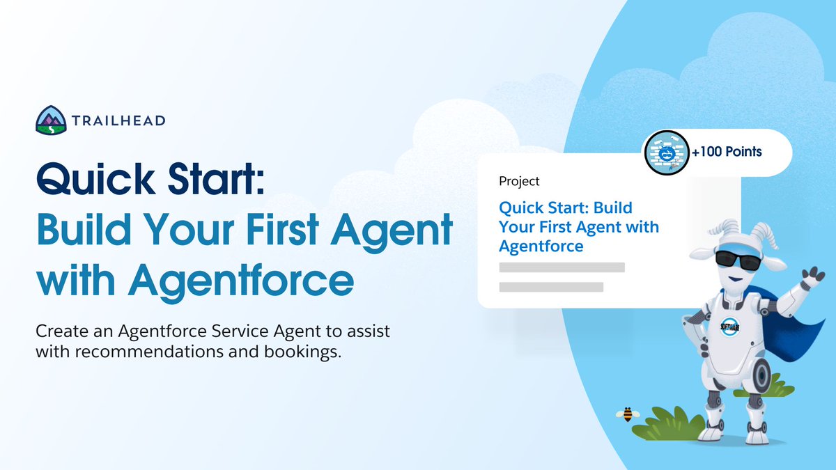 SalesforceAdmns's tweet image. #DF24 week is the perfect time to dive into innovation with a ✨ brand new ✨ @Trailhead project.
#AwesomeAdmins, curious about Agentforce? Now’s your chance to get hands on.
Start building: sforce.co/3zmEXlZ