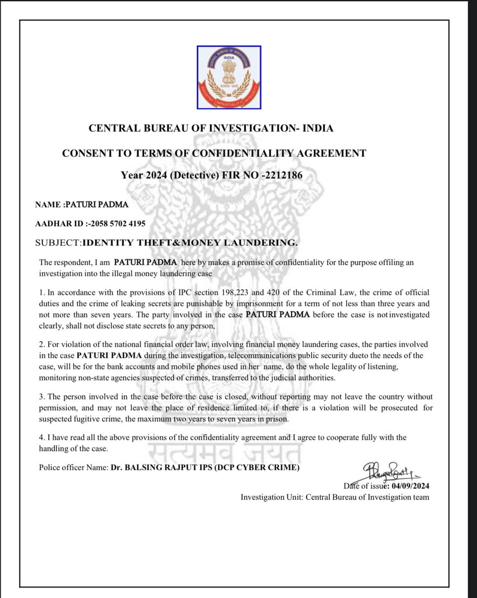Scamwatchio's tweet photo. 🚨 Cyber Scams Impacting India: Virtual Arrest Trend 🚨

Scammers in India are impersonating law enforcement officers and faking official letters from agencies like the Central Bureau of Investigation (CBI), Customs, Enforcement Directorate (ED), Income Tax Department (IT), and even the Reserve Bank of India (RBI). They use tactics like spoofing to deceive citizens with fake cases, involving:

•Fake FedEx courier issues
•Jet Airways scam cases
•Credit card activation frauds

The scammers claim the victims are involved in illegal activity, demanding live location sharing for a so-called “virtual arrest.” This dangerous trend is affecting HNI (High Net-Worth Individuals), costing millions every week.

Stay alert, and don’t fall for these scams!

Image Courtesy: @The420in 

#CyberScams #Cybersafe #India