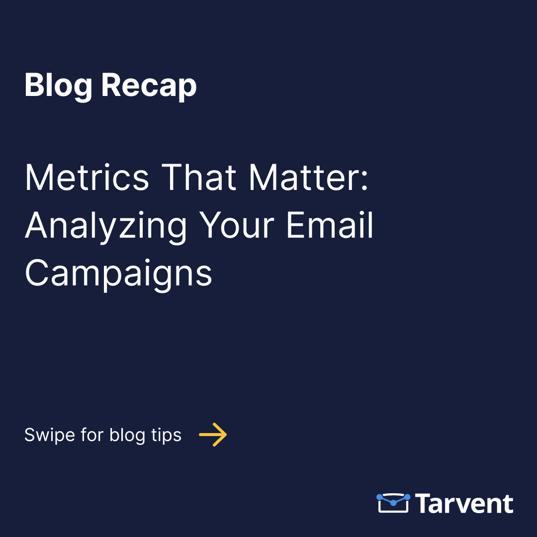 TarventInc's tweet image. Blog Recap! Don&apos;t miss out—explore our latest blog (link below) and discover this blog&apos;s top tips. Check it out now!

#EmailMarketing #KPIs #CampaignAnalysis

u.trvt.io/1039N2wZN