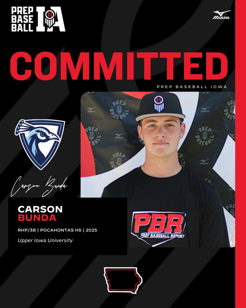 Prep Baseball Iowa (@prepbaseballia) on Twitter photo ๐๐๐จ๐ฆ๐ฆ๐ข๐ญ๐ฆ๐๐ง๐ญ ๐๐๐ญ๐๐ก๐
Carson Bunda (2025, RHP/3B, <a href="/PokyBaseball15/">Pocahontas Area</a>) commits to Upper Iowa University.
๐ค loom.ly/Pw9_NpM
<a href="/carsonbunda2025/">Carson Bunda</a> โ๏ธ <a href="/UIUBaseball/">Upper Iowa Baseball</a> ๐๐๐จ๐ฆ๐ฆ๐ข๐ญ๐ฆ๐๐ง๐ญ ๐๐๐ญ๐๐ก๐
Carson Bunda (2025, RHP/3B, <a href="/PokyBaseball15/">Pocahontas Area</a>) commits to Upper Iowa University.
๐ค loom.ly/Pw9_NpM
<a href="/carsonbunda2025/">Carson Bunda</a> โ๏ธ <a href="/UIUBaseball/">Upper Iowa Baseball</a>