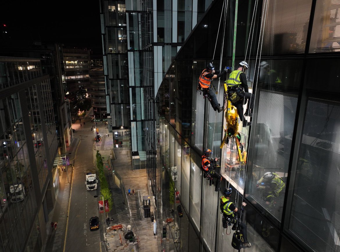 HIGH LEVEL GLASS REPLACEMENTS 

Dynamic Access are specialists in high-level, difficult-access glass replacements to building facades, atriums, roof-lights and canopies.

For more info, click the link:
dynamicaccess.co.uk

#highlevelglazing #ropeaccess #irata #Construction