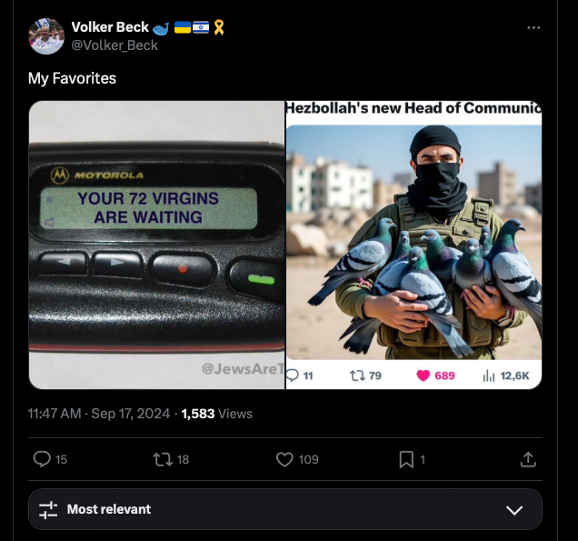 Klar, dass auch Volker Beck @volker_beck, Vorsitzender der <a href="/DIGeV_de/">Deutsch-Israelische Gesellschaft</a>, Terrorrismus verherrlicht.