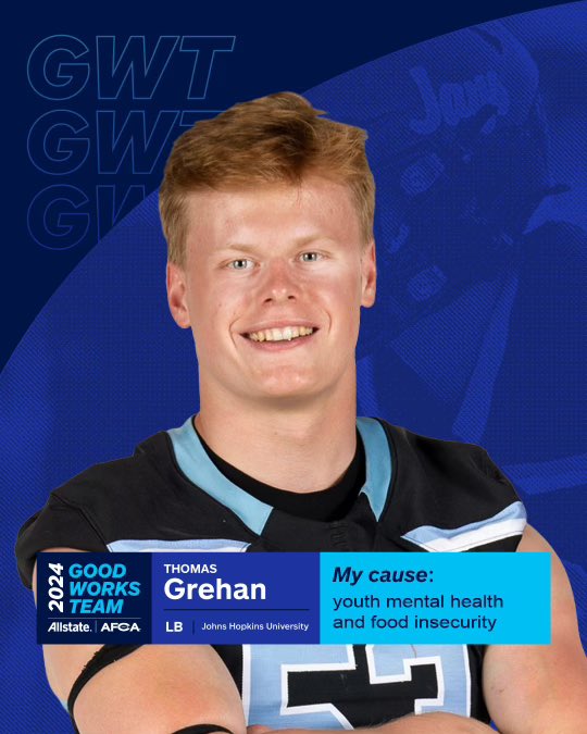 I’m honored to be named to the 2024 Allstate AFCA Good Works Team! To be among this incredible group of 22 student athletes and one coach is an amazing opportunity. Thanks to my family, coaches, and teammates for their support! #Sponsored #goodworksteam <a href="/Allstate/">Allstate</a> <a href="/WeAreAFCA/">AFCA</a>