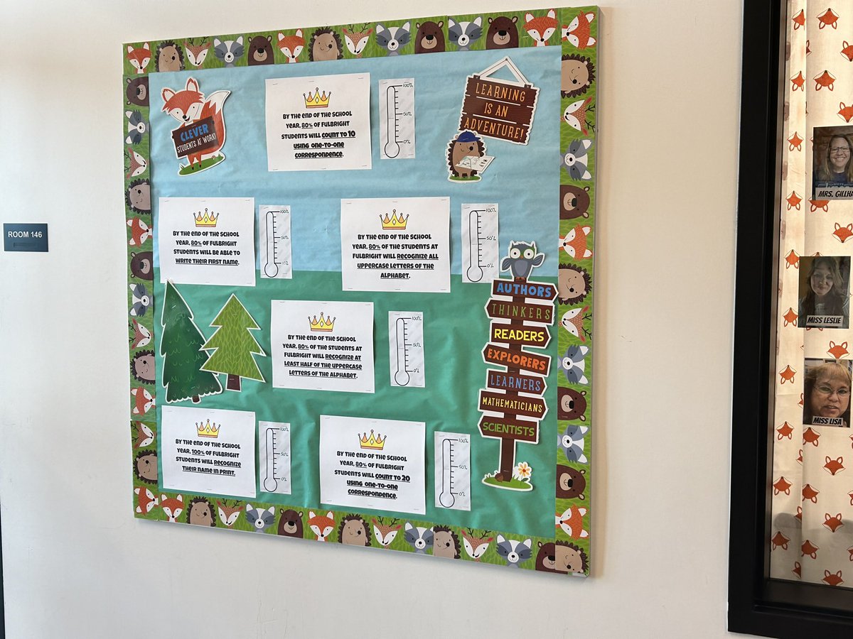 christydavis's tweet image. The students and teachers at Fulbright early childhood center know exactly how well students are doing to achieve their goals.  #scoreboard #learningisrequired