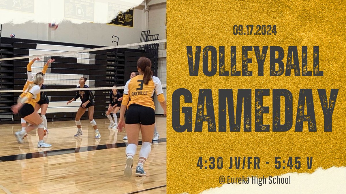 GAMEDAY!
The Tigers are back on the road, heading to Eureka to take on the Wildcats. First serves at 4:30!

<a href="/OHS_Tigers/">Oakville High School</a> <a href="/BCzuppon/">Becky Czuppon, OHS A.D.</a>