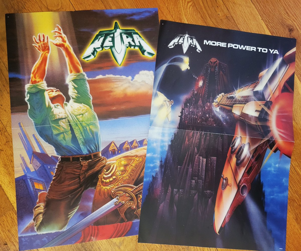 beyondbelief80s's tweet photo. We're collecting Petra gear for the movie! Which Petra poser did you hang on your wall in the '80s? Was it either of these? #80sNostalgia #MorePowerToYa https://t.co/D2ARY1Xuin