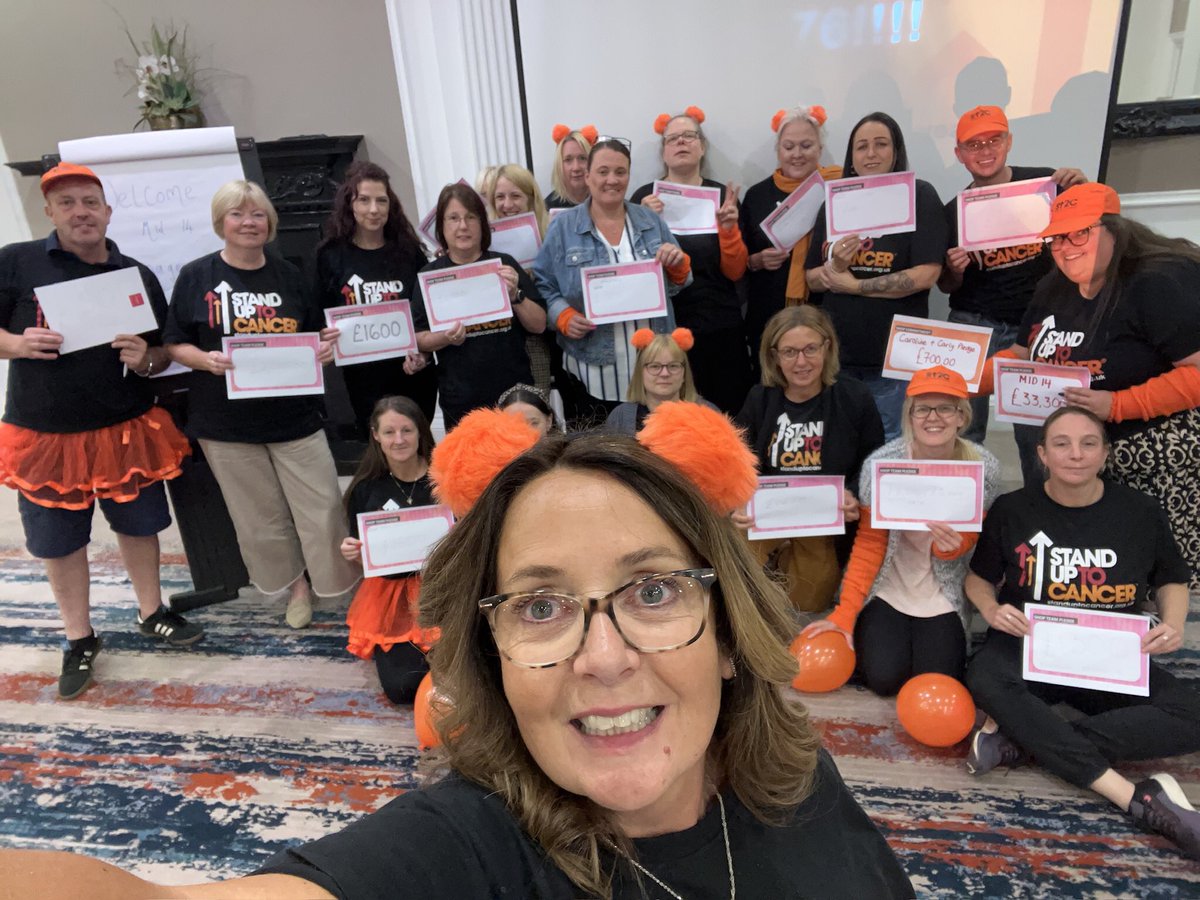 We are ready for <a href="/SU2CUK/">Stand Up To Cancer UK</a> at Mid14 #Wales #Bristol #Bath Super proud of my team. Passing your local <a href="/CRUKShops/">Cancer Research UK Shops</a> pop in find out how you can help us show cancer who is boss