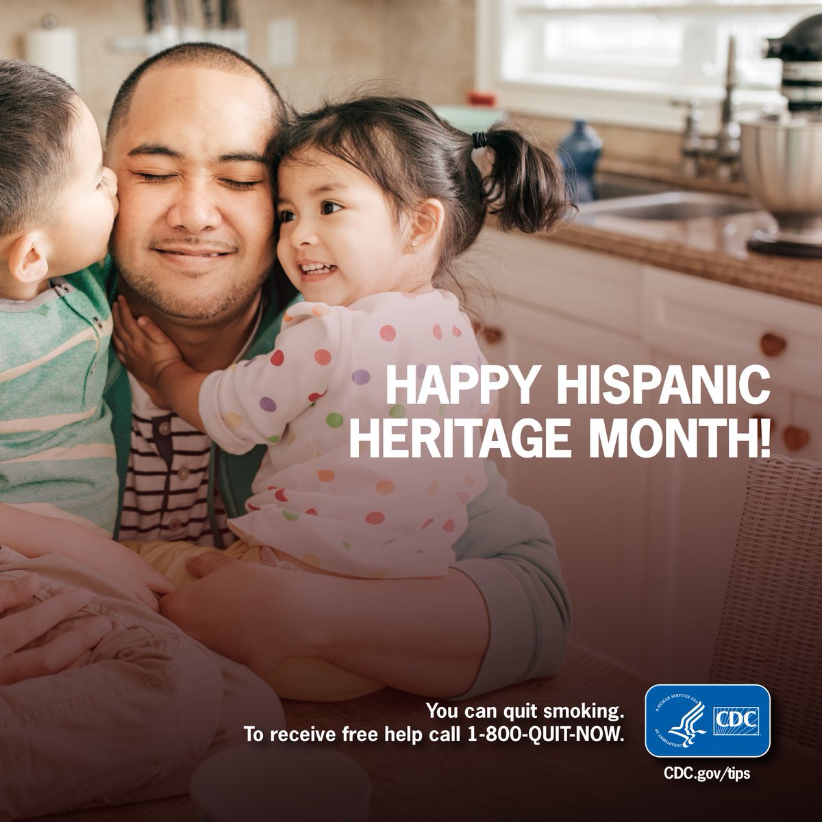 TCEC574's tweet image. Celebrate Hispanic Heritage Month cigarette free and with those who matter most. Visit CDC.gov/quit for tips to help you quit.