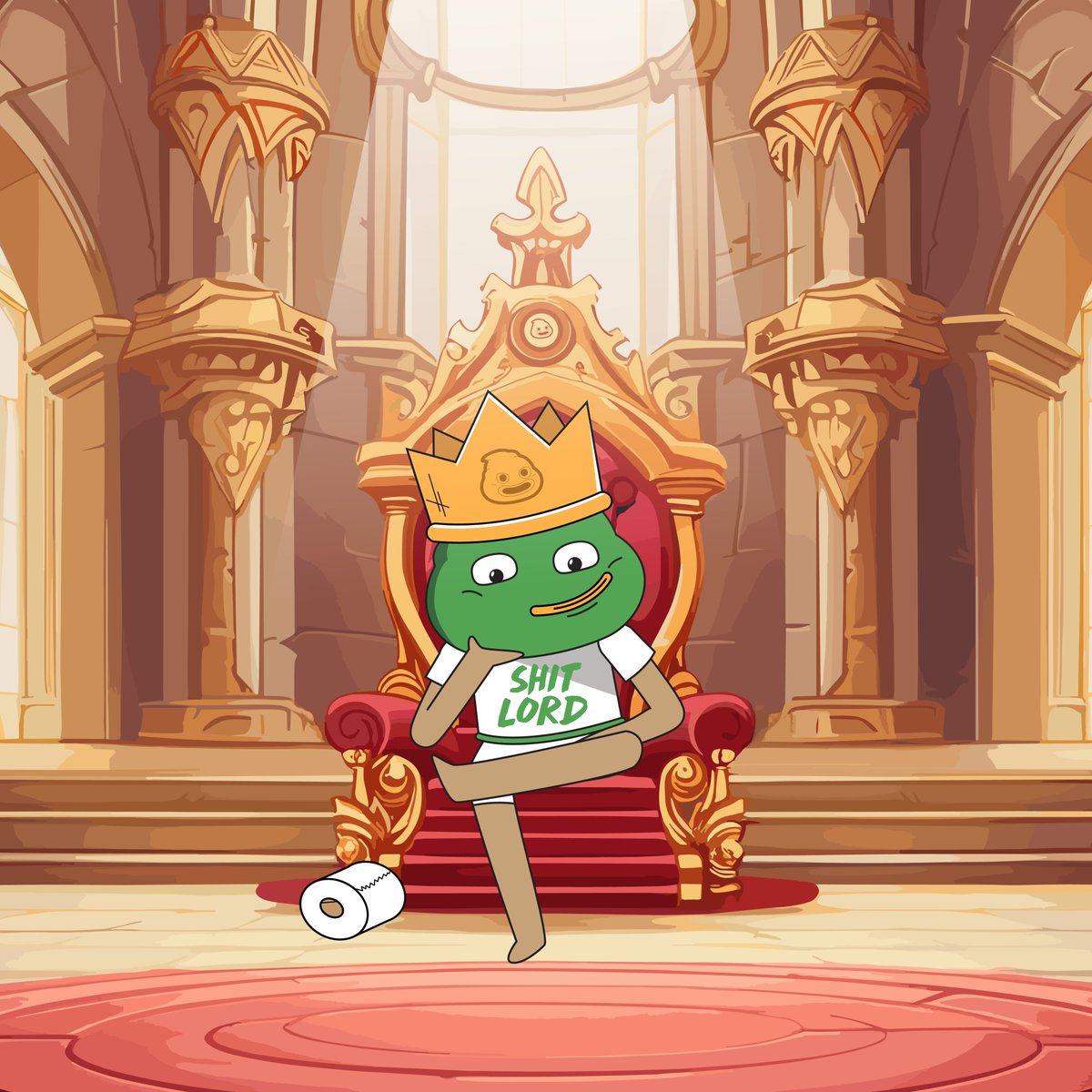 The throne is awaiting you... 🏆👑 Only the brave survive the red seas. Buy the dip, claim your crown, and reign over the weak. 🦾🚀 #shitlord $lord