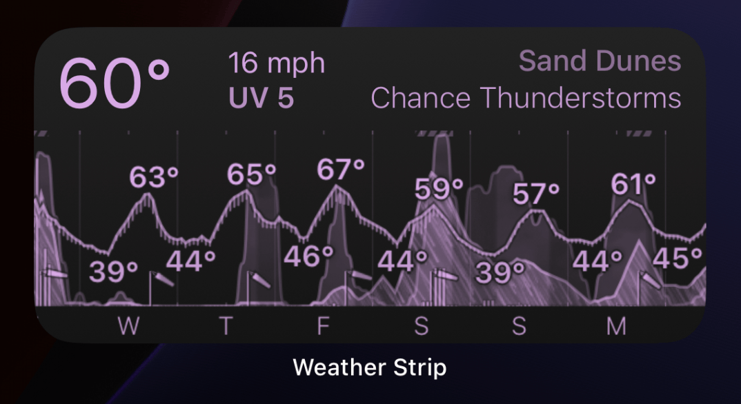 WeatherStripApp's tweet image. All ten home screen widgets in Weather Strip have been updated to support dark and tinted home screens in iOS 18!