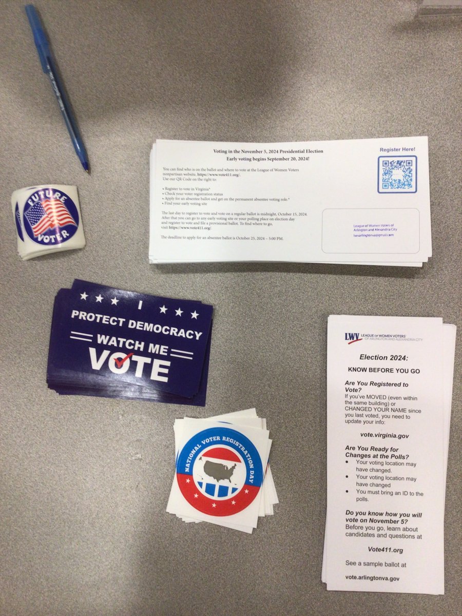 APS Social Studies (@apssocstudies) on Twitter photo It's #NationalVoterRegistrationDay APS students have an opportunity to register to vote this week w/ help from <a href="/LWVArlingtonVA/">LWV Arlington & Alexandria City (VA)</a> Register if 18 by Election Day (11/5) younger students can "pre-register" at age 16 #arlingtonvotes #voteready more info - vote411.org It's #NationalVoterRegistrationDay APS students have an opportunity to register to vote this week w/ help from <a href="/LWVArlingtonVA/">LWV Arlington & Alexandria City (VA)</a> Register if 18 by Election Day (11/5) younger students can "pre-register" at age 16 #arlingtonvotes #voteready more info - vote411.org