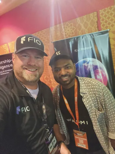 joinFIO's tweet photo. Let the connections begin!🤗

@GrigMarie, GP, @blockchaynwayne and @micah_dominguez are all at @token2049, have you seen them?!👀

Here they are with @learnedchaos, blockchain attorney with IBL, @kanishkkhurana & Pat from @fleek, Tanya from @AethirCloud, Utkarsh from @ThreeWayDance Studio, and Deepraj from @VoiceofCrypto2 😎