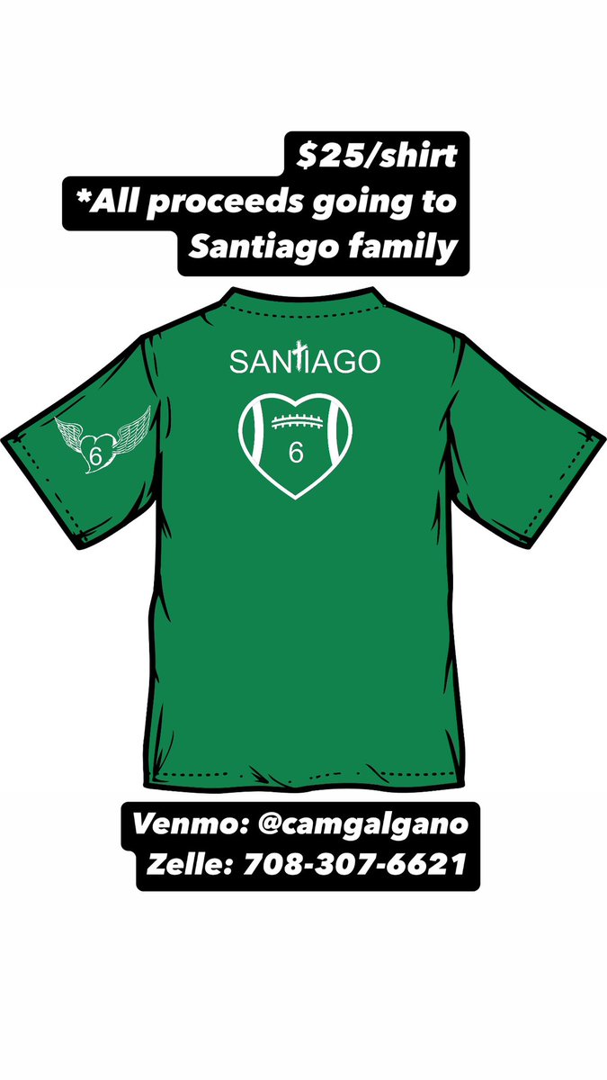 camgalganoGPS's tweet photo. To help honor the legacy and special impact Mason had on all of our lives, we are selling new GPS t shirts, with all the proceeds going directly to the Santiago family. 

Shirts will be kelly green w/ gps logo on front &amp; this special design on the back! https://t.co/u2vfPXujM0