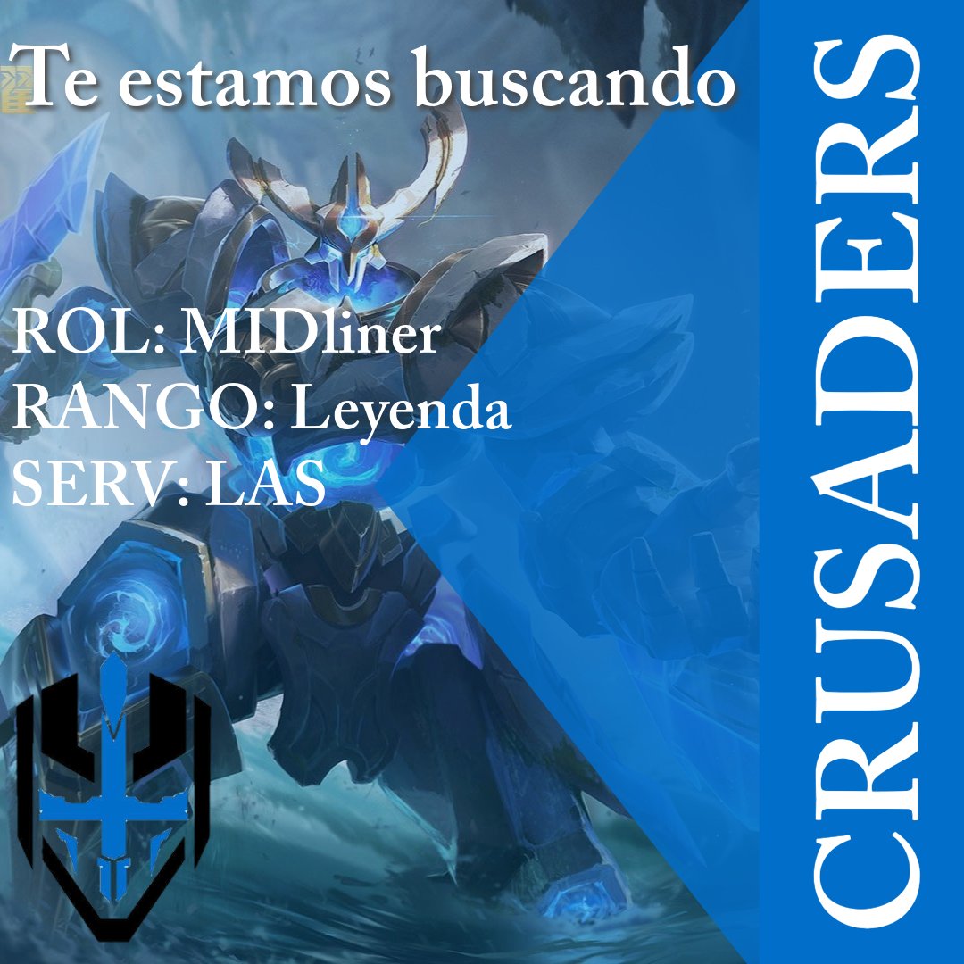 Estamos en búsqueda de midliner, si crees tener lo necesario no dudes en escribirnos📩

<a href="/Fichajes_Hok/">Fichajes Honor of King</a> <a href="/HonorOfKings/">Honor of Kings</a>  #HOK