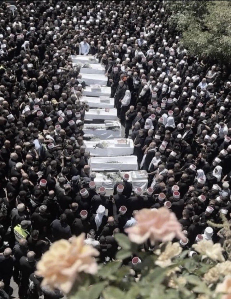 koshercockney's tweet image. We have laughed today and will continue to do so.

Just wanted to post at least one thing from the heart for a quick moment.

Today’s genius response was for the people of Majdal Shams. 

The Druze asked for a response to the callous murder of their children and Israel provided.