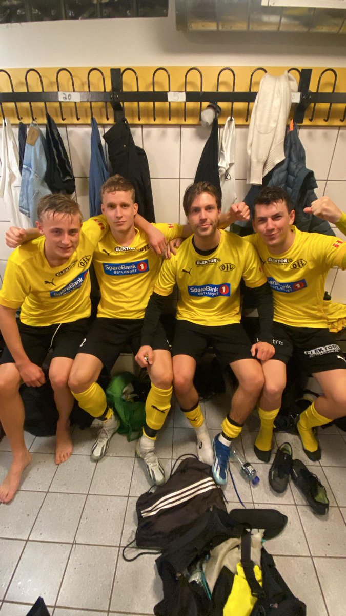 Ny seier i boks. Gjøvik-rekruttene hjem med 4-1 i sekken. Målscorerne fra venstre: Theodor Ballo, Marcus de Flon, Ørjan Røhne og Andreas Strandlie 🙌