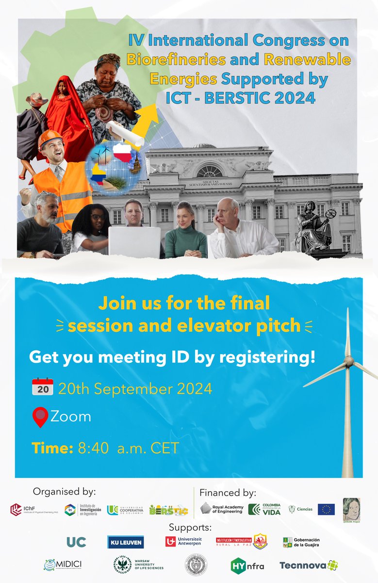 Join Us for the BERSTIC 2024 Finale! 🌟 Don’t miss the final session of the 4th International Congress! We'll showcase cutting-edge solutions and advancements in hydrogen economy, AI, etc. 

📝 docs.google.com/.../1FAIpQLSdr……  
Check the agenda: drive.google.com/.../1Gr.../view