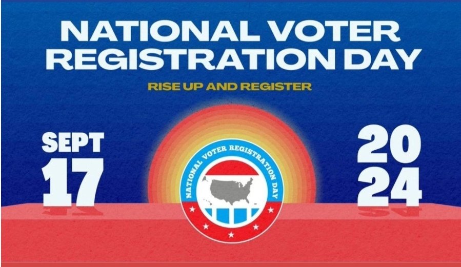 Today is National Voter Registration and Constitution Day! Check your Registration and/or register here using  nationalvoterregistrationday.org 
Or 
scvotes.gov 
Let's all practice our civic duty as Americans and be prepared to vote on November 5, 2024.