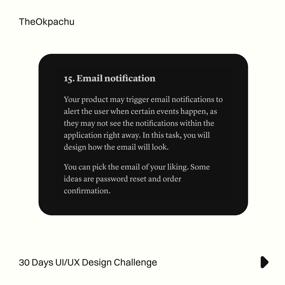 ThatOneDesygner's tweet image. This is DAY 15/30

Let me know your thoughts and kindly help repost.

#UIDesign #UIUX #emailnotification #email #mobilescreen
#mobileapp  #DesignChallenge #UiChallenge #DesignInspiration #InstaDesign #DesignTwitter #MobileDesign #ProductDesign #WebDesign