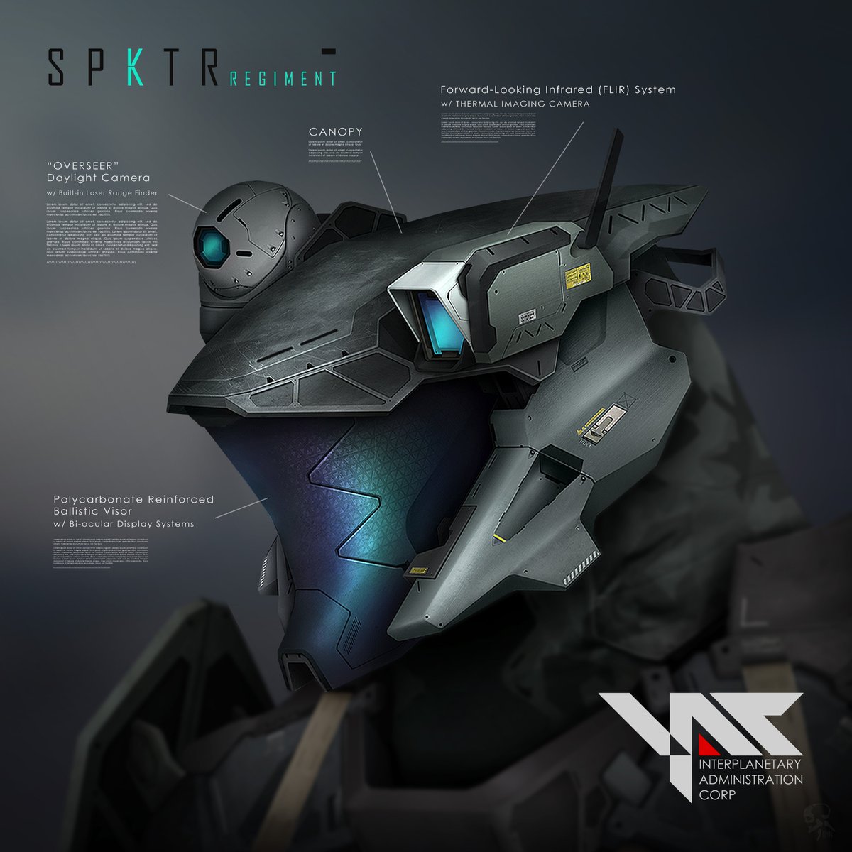 Dyn_Designs_03's tweet photo. SPKTR Unit Helmet - Concept callout

#conceptart #conceptartist #concept #characterdesign #scifiart #scifi #scifiartwork #portfolio #illustration #design #photobash #photoshop #callout #dystopian #futuristic #future #characterart https://t.co/DOPEq7UzSa