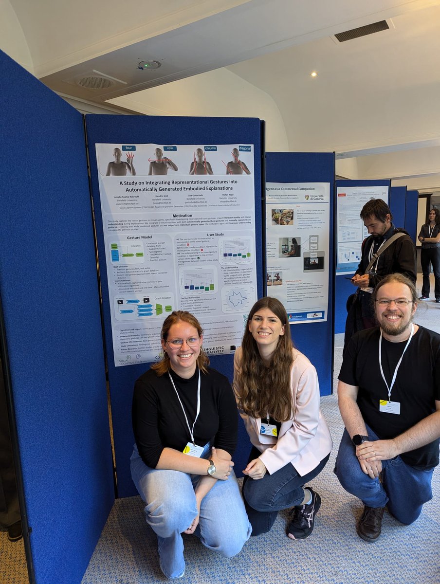 Having a great time at the poster session of IVA 24!