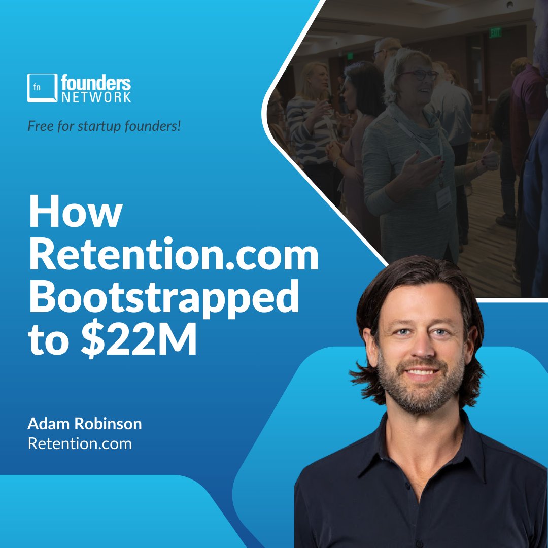 Last Call: Our webinar with Retention Founder Adam Robinson is this week.

Tune in to learn how he bootstrapped to $22M

🔗Register: hubs.la/Q02Q9J0q0

#tech #startup #webinar