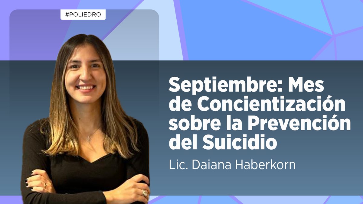 Septiembre es el mes de #Concientización sobre la Prevención del Suicidio, y la Lic. Daiana Haberkorn analiza la importancia de l diálogo sobre el #suicidio.

Discutimos las señales de #alerta, los mitos que pueden perjudicar la #prevención.

youtu.be/d9Xu-GHQH5o

#Poliedro