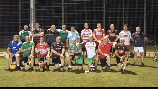 18 men out for bit of Social Hurling in Claudy last night.
Great warm up before the National Social Saturday in Abbotstown this weekend. Looking forward to few pints with <a href="/halfpacehurling/">Halfpacehurling/Social hurling</a> &amp; <a href="/LisburnHurlers/">Social Hurling Lisburn</a> afterwards🍺🍺🍺