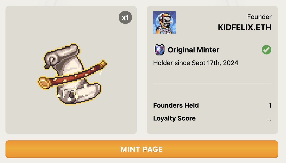 Founder NFT ✅
<a href="/playcambria/">Cambria</a> 🚀