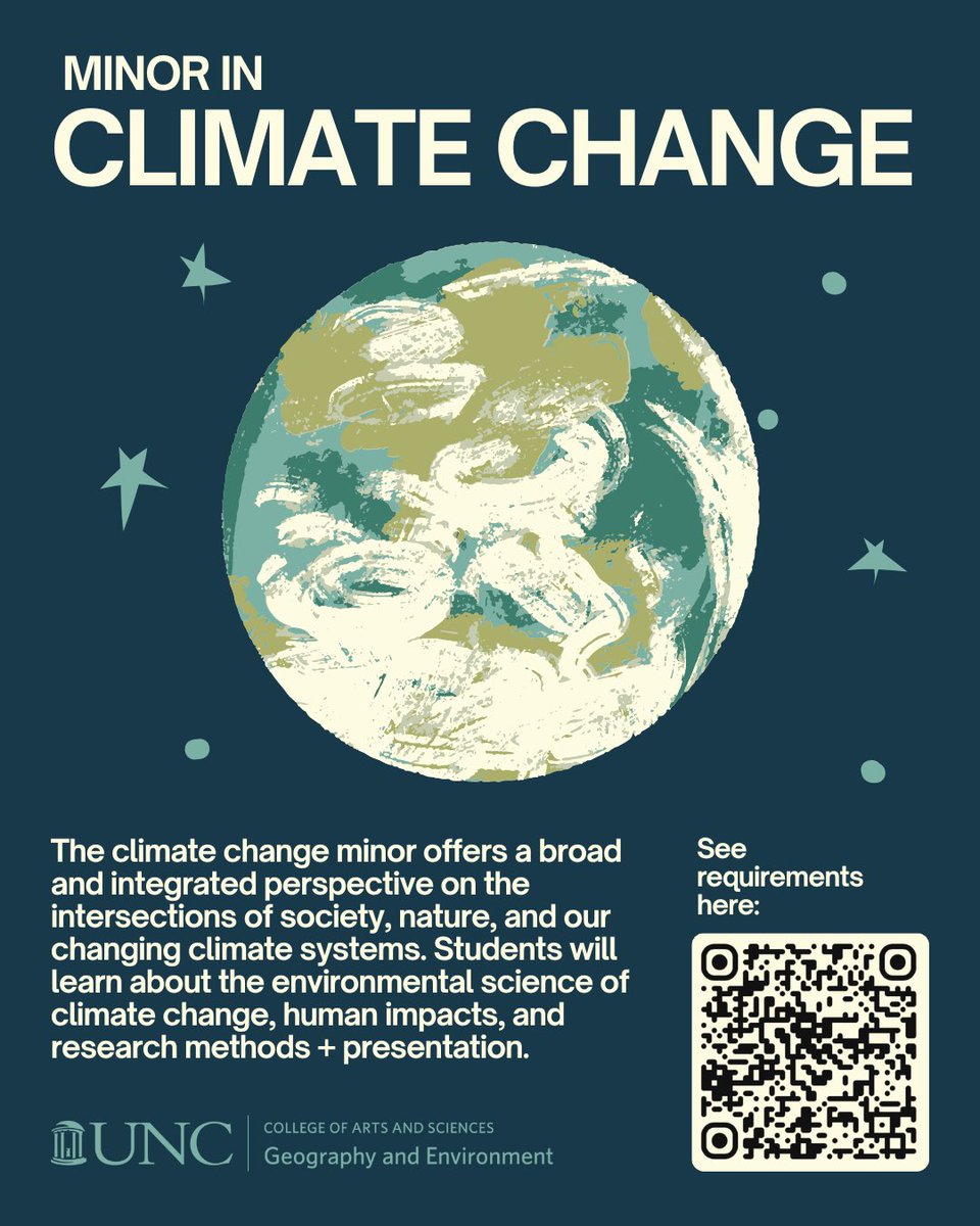 Check out our new Climate Change minor before you decide your spring course schedule! ⬇️⬇️⬇️