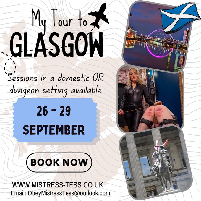 Scotland, I&rsquo;m coming back this year!  My second trip to Glasgow is now scheduled.  📆 26 - 29 September  Newbies