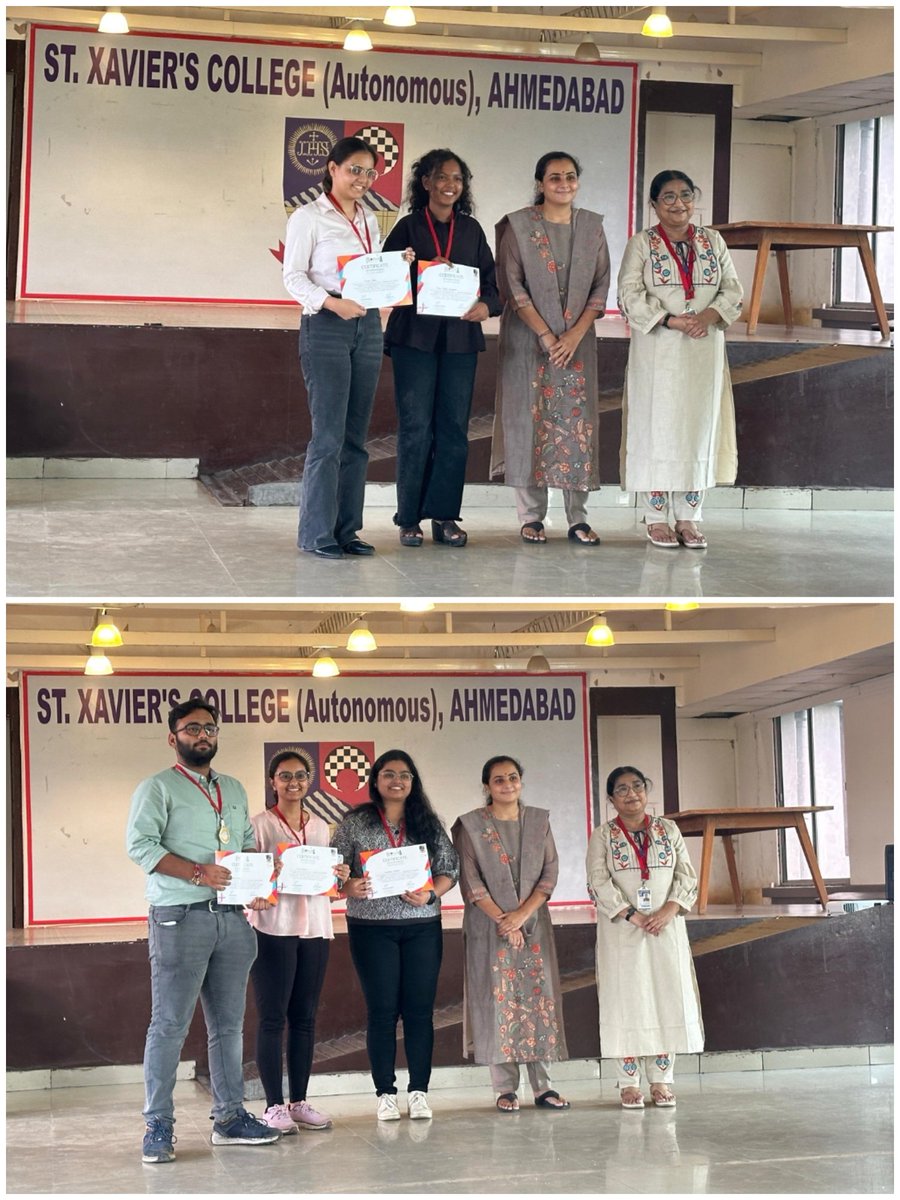 GujBiotechUni's tweet image. @GujBiotechUni congratulates its students for their outstanding performance at BIOCALYX 2024 organized by St. Xavier&apos;s College , Ahmedabad on 14/09/24.
•1st Prize in Bio-Quiz
•1st Prize in Debate
•1st &amp;amp; 2nd Prize in Gene Tank

 #BIOCALYX2024 #StXaviersCollege #BioQuiz #Debate