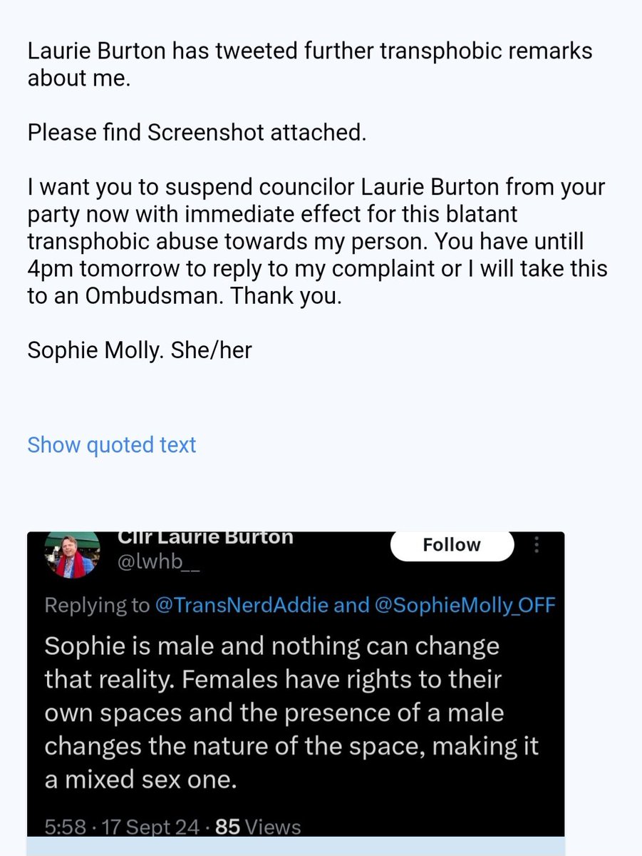 I will not accept this abuse from a fellow politician.