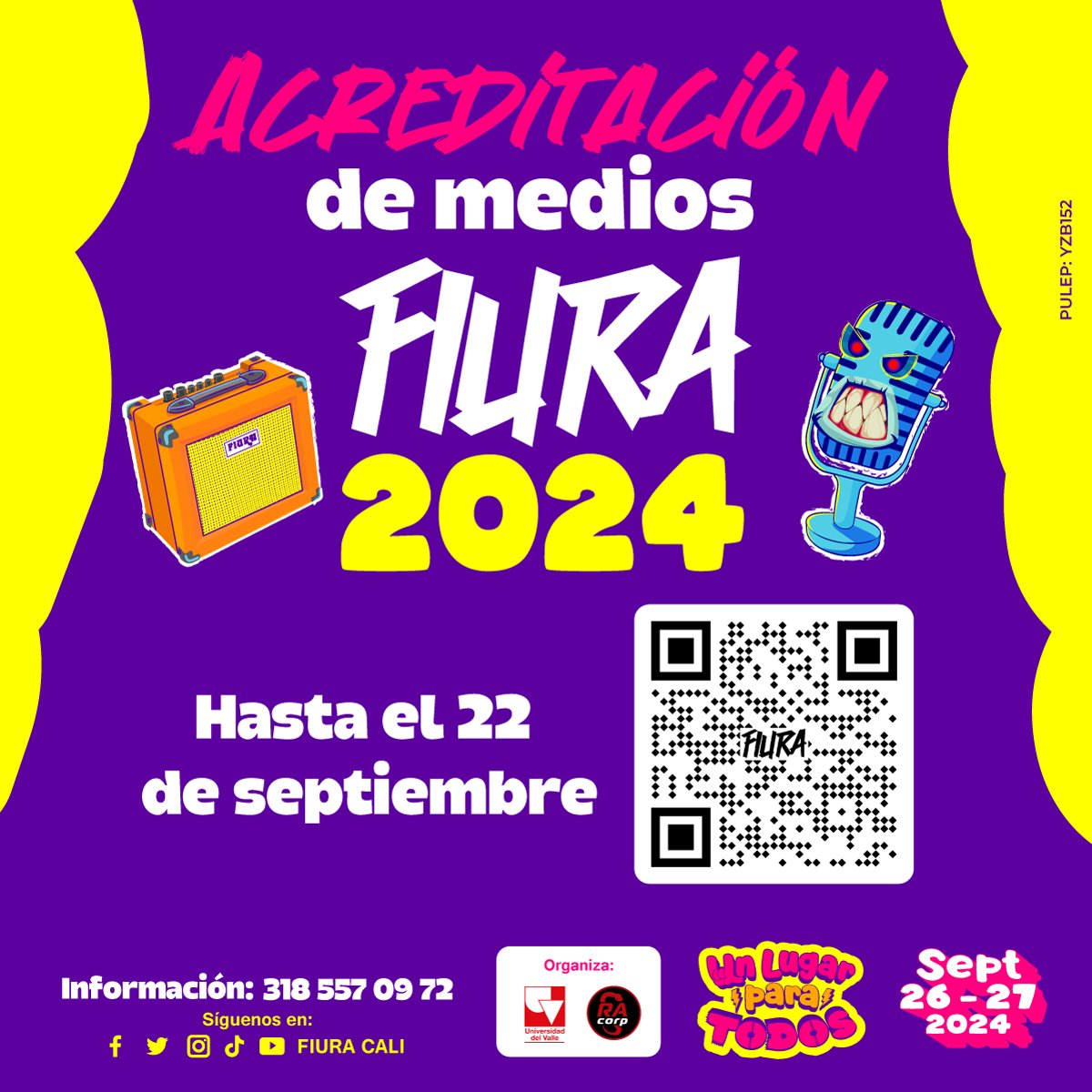 🎤🎥 ¡Fiura 2024 te invita a acreditarte como medio oficial y vivir de cerca la energía y talento que invadirán el escenario! 🎶🔥

✅ Inscripciones abiertas para periodistas, fotógrafos, videógrafos y comunicadores.

🔗forms.gle/dHCLFR5K9pDvHN…