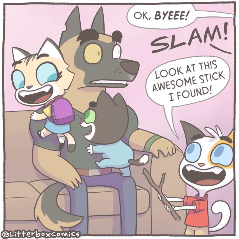 LitterboxComics's tweet photo. NEW Pixie &amp; Brutus x Litterbox Crossover Comic!!! 
🧵(1/4) https://t.co/QbZgaTeKZ8