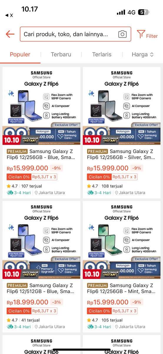 anggawask's tweet photo. @ShopeeID Mau coba Auto Zoom with FlexCam + 50 MP Camera Galaxy Z Flip6 #GalaxyZFlip6xShopee https://t.co/Kg4C81b3CJ
