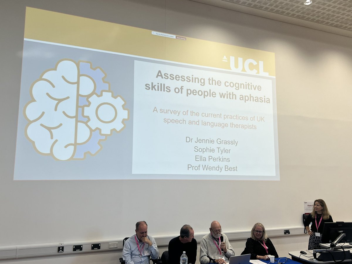 British Aphasiology Society Conference 2024 (@basconf24) on Twitter photo Next up Dr Jennie Grassley shares about assessing cognitive skills of people with #aphasia #BASConf24 <a href="/BasAphasia/">British Aphasiology Society</a> Next up Dr Jennie Grassley shares about assessing cognitive skills of people with #aphasia #BASConf24 <a href="/BasAphasia/">British Aphasiology Society</a>